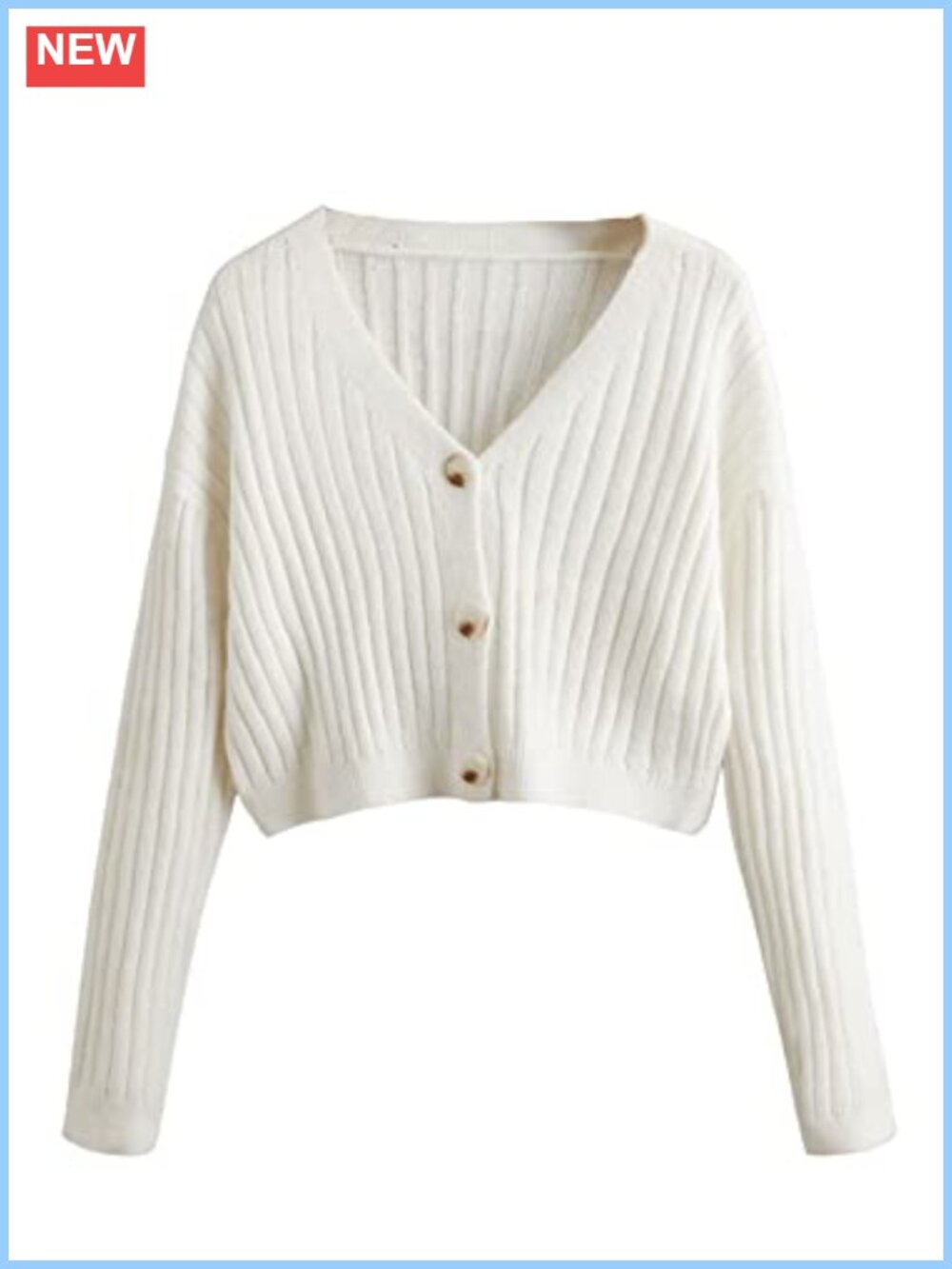 Gingham Button Front V Neck Long Sleeve Cropped Cardigan Sweater
